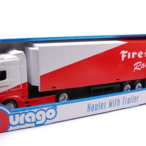 Modellino camion scala 1:43 Burago MERCEDES ACTROS GIGASPACE FIRESTONE RACING modellismo
