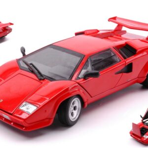 Modellino auto scala 1:24 LAMBORGHINI COUNTACH LP 5000 S RED diecast modellismo statico