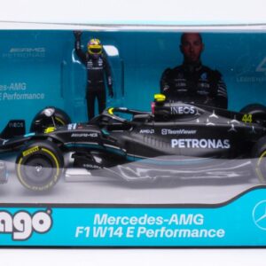 Modellino auto formula 1 F1 scala 1:24 Burago MERCEDES FW14 HAMILTON 2023