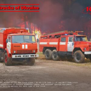 Modellino camion model kit ICM FIRE TRUCKS OF UKRAINE 1:35 modellismo statico