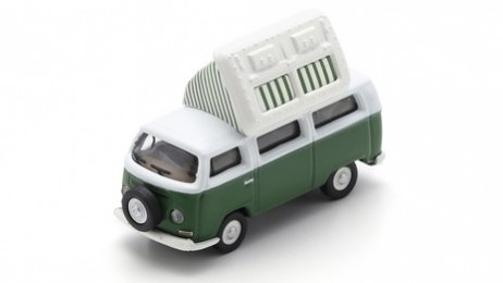 Modellino auto furgone van Schuco VW T2 CAMPING BUS DIECAST 1:87 modellismo