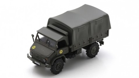 Modellino camion Schuco UNIMOG S404 GERMAN ARMY DIECAST 1:87 modellismo statico