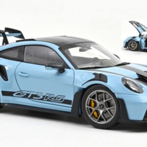 Modellino auto scala 1:18 Norev  PORSCHE 911 GT3 RS WWEISSACH PACK 2022  BLUE diecast modellismo statico
