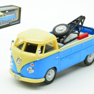 Modellino auto scala 1:43 VW T1 PICK UP TOW TRUCK BLUE diecast modellismo statico