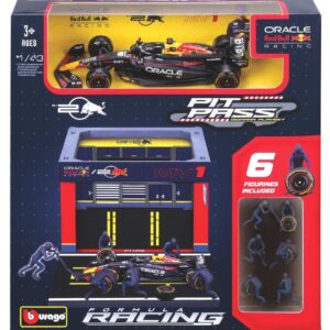 Modellino auto formula 1 F1 1:43 PIT STOP SET RED BULL RB19 VERSTAPPEN 2023