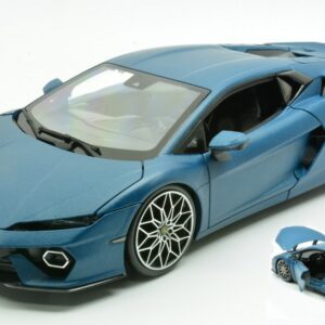 Modellino auto scala 1:18 Burago LAMBORGHINI TEMERARIO 2025 BLUE diecast modellismo statico
