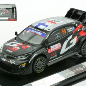 Modellino auto rally scala 1:43 Burago  TOYOTA YARIS WRC RALLY 1 HYBRID N.69 2024 ROVANPERA-HALTTUNEN