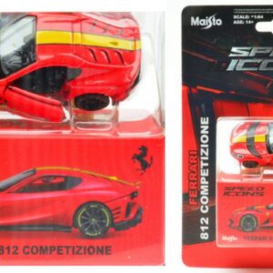 Modellino auto FERRARI 812 COMPETIZIONE RED 1:64 modellismo collezione