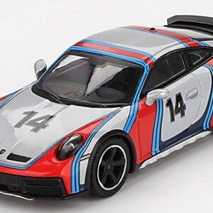 Modellino auto scala 1:64 Mini GT  PORSCHE 911 (992) DAKAR 2024 ICEGREY  RALLY TRIBUTE 1:64 modellismo statico