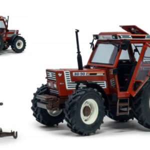Modellino trattore mezzi agricoli Ros FIAT 80-90 CAB-4WD LEP H SCALA 1:32 modellismo diecast