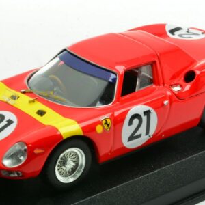 Modellino auto scala 1:43 Best Model  FERRARI 250 LM N.21 WINNER LIMBURG ZOLDER GP 1964 LUCIEN BIANCHI modellismo statico