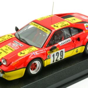 Modellino auto rally scala 1:43 Best Model  FERRARI 308 GTB N.129 RALLY MONTECARLO 1983 D.GAUTHIER-M.GAUTHIER modellismo