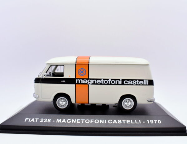 modellini furgone Fiat 238 magnetofoni castelli veicoli pubblicitari d'epoca scala 1:43 da collezione