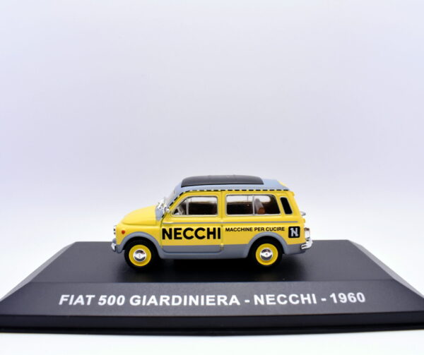 modellino auto Fiat 500 giardiniera veicoli pubblicitari epoca scala 1:43 necchi