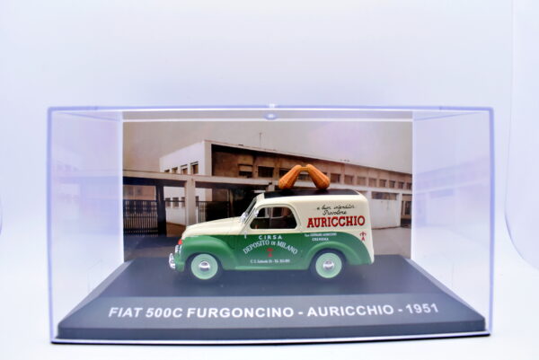 modellini furgone Fiat 500c auricchio veicoli pubblicitari d'epoca scala 1:43 da collezione - Image 2