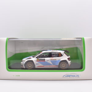 Modellino auto rally scala 1:43 Skoda Fabia III R5 modellismo statico
