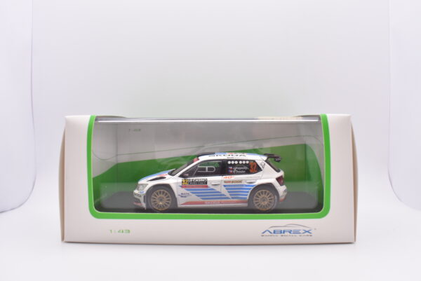 Modellino auto rally scala 1:43 Skoda Fabia III R5 modellismo statico