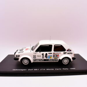 Modellino auto rally scala 1:43 volkswagen vw golf mk1 spark modellismo statico