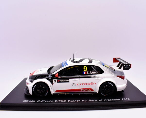 Modellino auto scala 1:43 citroen c-elysee wtcc spark modellismo statico