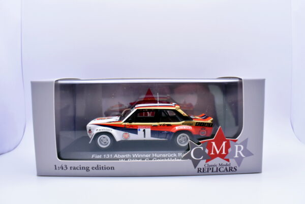 Modellino auto rally scala 1:43 Fiat 131 Abarth CMR diecast modellismo statico - Image 2