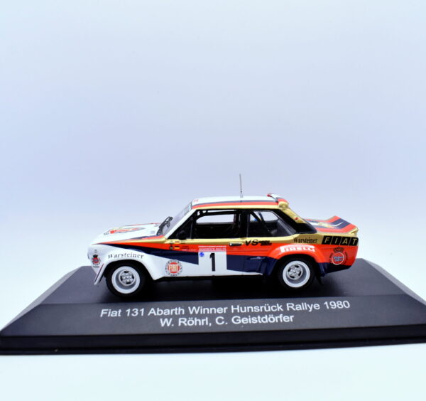 Modellino auto rally scala 1:43 Fiat 131 Abarth CMR diecast modellismo statico