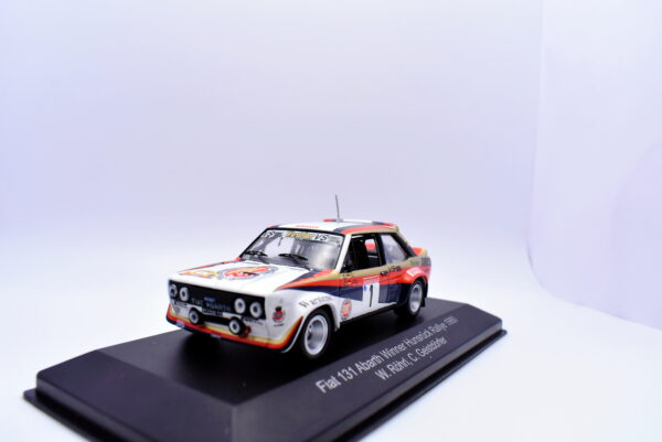 Modellino auto rally scala 1:43 Fiat 131 Abarth CMR diecast modellismo statico - Image 3