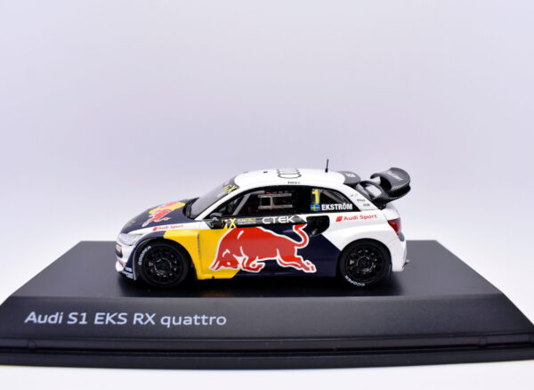 Modellino auto rally Audi S1 EKS RX quattro scala 1:43 modellismo statico