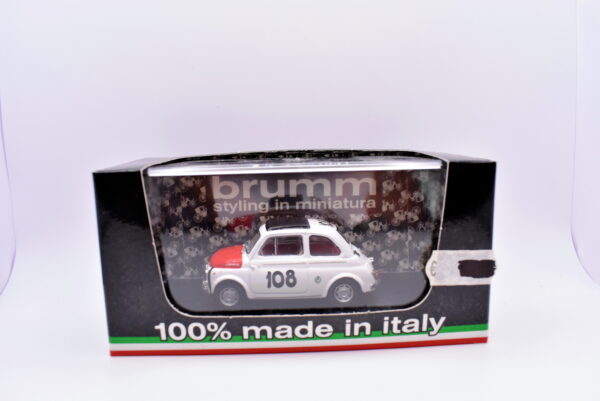 Modellino auto scala 1:43 Fiat 500 595 abarth Brumm diecast modellismo statico - Image 2