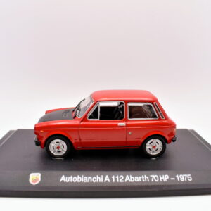 Modellino auto scala 1:43 Abarth autobianchi A112 70 HP diecast modellismo statico