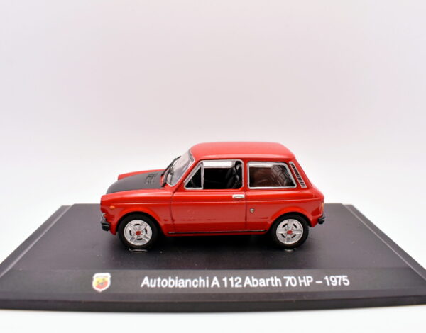 Modellino auto scala 1:43 Abarth autobianchi A112 70 HP diecast modellismo statico