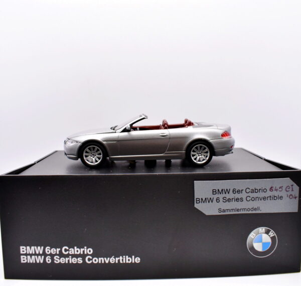 Modellino auto scala 1:43 promozionale BMW 6er cabrio modellismo statico