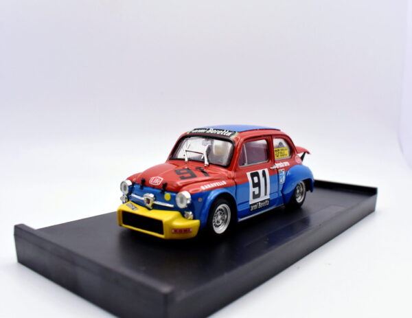 Modellino auto rally scala 1:43 Fiat 600 abarth 1000 Brumm diecast modellismo statico