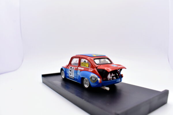 Modellino auto rally scala 1:43 Fiat 600 abarth 1000 Brumm diecast modellismo statico - Image 3
