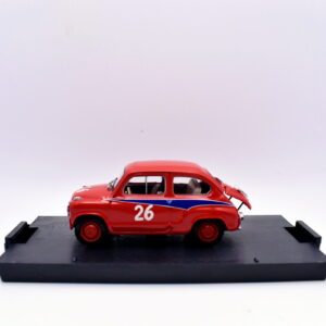 Modellino auto rally scala 1:43 Fiat 500 abarth 750 Brumm diecast modellismo statico