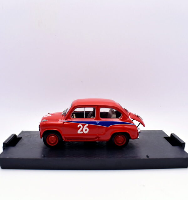 Modellino auto rally scala 1:43 Fiat 500 abarth 750 Brumm diecast modellismo statico