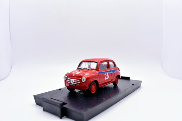 Modellino auto rally scala 1:43 Fiat 500 abarth 750 Brumm diecast modellismo statico - Image 4