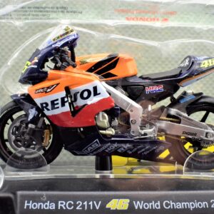Modellini moto Valentino Rossi 1:18 Honda Rc 211V world champion 2002 gp motor bike