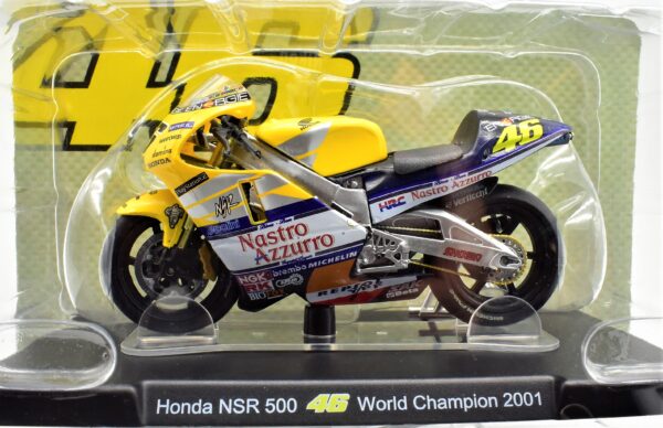Modellini moto Valentino Rossi 1:18 Honda NSR 500 world championship 2001 gp motor bike