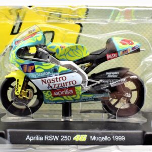Modellini moto Valentino Rossi 1:18 Aprilia RSW 250 mugello 1999 gp motor bike