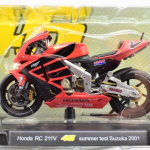 Modellini moto Valentino Rossi 1:18 Honda Rc 211V summer test suzuka 2001 gp motor bike