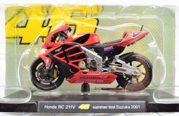 Modellini moto Valentino Rossi 1:18 Honda Rc 211V summer test suzuka 2001 gp motor bike
