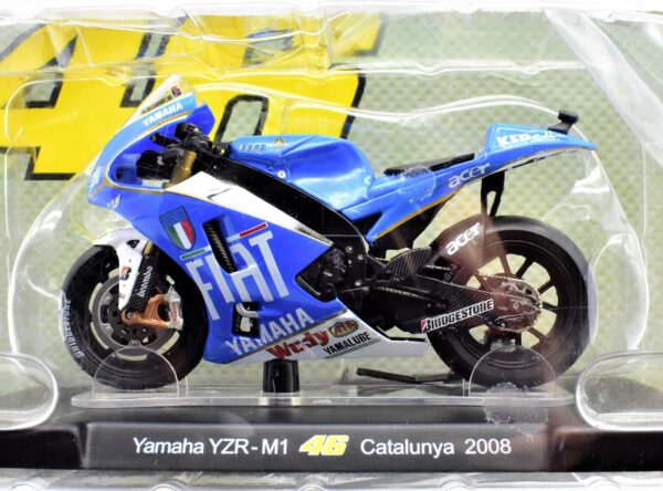 Modellini moto Valentino Rossi 1:18 YAMAHA YZR-M catalunya 2008 gp motor bike