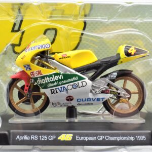 Modellini moto Valentino Rossi 1:18 Aprilia RS 125 GP european GP championship 1995 gp motor bike