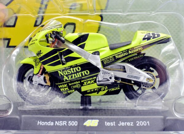 Modellini moto Valentino Rossi 1:18 Honda NSR 500 test jerez 2001 gp motor bike