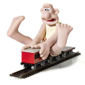 Modellino autoWALLACE & GROMIT THE WRONG TROUSERS WALLACE AND FLATBED WAGON cm 13 modellismo