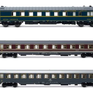 Modellino treno modellismo ferroviario  Rivarossi  FS 3 CARROZZE RISTORANTE,1a CLASSE, 2a CLASSE ALPEN-EXPRESS EP.IVb 1:87