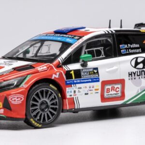 Modellino auto rally scala 1:43 Ixo Model HYUNDAI i20 N N.1 RALLY2 RALI CEREDIGION 2024 PADDON-KENNARD modellismo