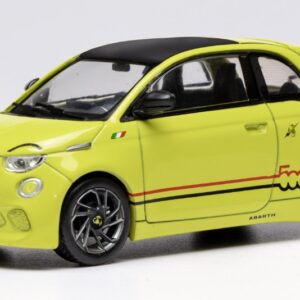 Modellino auto scala 1:43 Ixo FIAT 500 e ABARTH YELLOW diecast modellismo statico