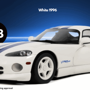 Modellino auto scala 1:18 GT Spirit DODGE VIPER GTS 1996 WHITE modellismo statico