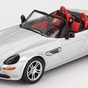 Modellino auto scala 1:64 BMW Z8 2003 SILVER modellismo statico collezione